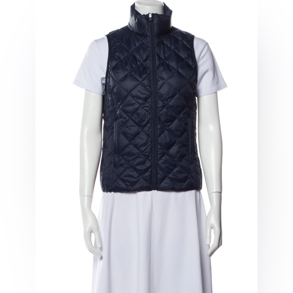 Tory Burch navy blue puffer vest size XS